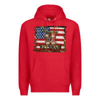 Red proud veteran Premium Hoodie - Jasminsmagicworld