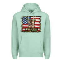 Seafoam proud veteran Premium Hoodie - Jasminsmagicworld