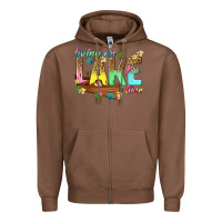 Chestnut living on lake time Zipper Hoodie - texasbilliewilder