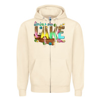 Sandshell living on lake time Zipper Hoodie - texasbilliewilder