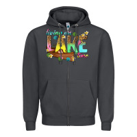 Smoke living on lake time Zipper Hoodie - texasbilliewilder