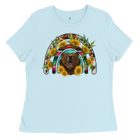 Baby Blue bear rainbow Ladies Tee - BarkalooDesign
