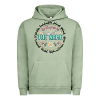 Pigment Oil Green by the power of the name Urban Hoodie - MaliasSmallBusiness
