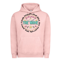 Pigment Salmon by the power of the name Urban Hoodie - MaliasSmallBusiness