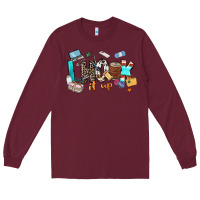Burgundy i hook it up sewing Long Sleeve Tee - Zillion Design Studio