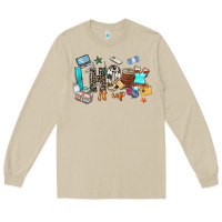 Mushroom i hook it up sewing Long Sleeve Tee - Zillion Design Studio
