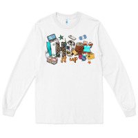 White i hook it up sewing Long Sleeve Tee - Zillion Design Studio