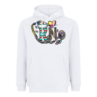 White Rn Heavyweight Hoodie - CowhideDigitalArt