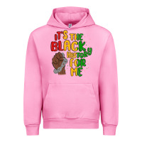 Fuchsia Pink it s the black history for me Urban Hoodie - MaliasSmallBusiness