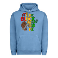 Pigment Pebble Blue it s the black history for me Urban Hoodie - MaliasSmallBusiness