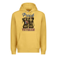 Antique Gold proud veteran camo shoes Premium Hoodie - Jasminsmagicworld