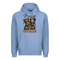 Colony Blue proud veteran camo shoes Premium Hoodie - Jasminsmagicworld
