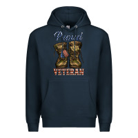 Navy proud veteran camo shoes Premium Hoodie - Jasminsmagicworld