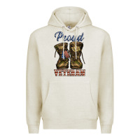 Oatmeal Heather proud veteran camo shoes Premium Hoodie - Jasminsmagicworld