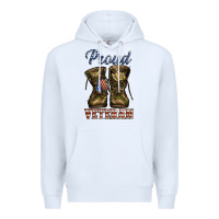 White proud veteran camo shoes Premium Hoodie - Jasminsmagicworld