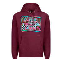 Burgundy race track mom Premium Hoodie - AdoDesignShop