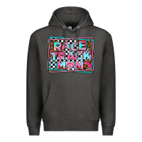 Charcoal Heather race track mom Premium Hoodie - AdoDesignShop