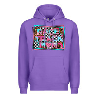 Purple race track mom Premium Hoodie - AdoDesignShop