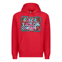 Red race track mom Premium Hoodie - AdoDesignShop