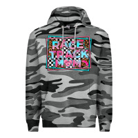 Slate Camo race track mom Premium Hoodie - AdoDesignShop