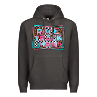 Smoke race track mom Premium Hoodie - AdoDesignShop