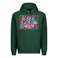 Sports Green race track mom Premium Hoodie - AdoDesignShop
