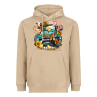 Mushroom farm truck farm animals Heavyweight Hoodie - FaDigitalArtStudio