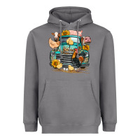 Farm Truck Farm Animals Heavyweight Hoodie | Teevron