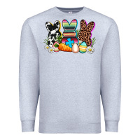 Heather Grey western rabbits Premium Sweatshirt - AdoDesignShop
