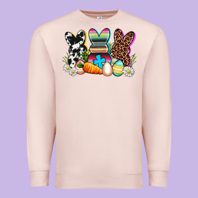 Western Rabbits Premium Sweatshirt Designed By Adodesignshop