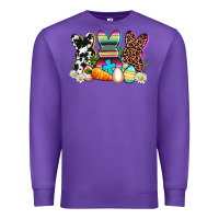 Purple western rabbits Premium Sweatshirt - AdoDesignShop