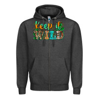 Charcoal Heather keep it wild Zipper Hoodie - Zillion Design Studio