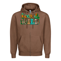 Chestnut keep it wild Zipper Hoodie - Zillion Design Studio