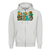 Dove Grey keep it wild Zipper Hoodie - Zillion Design Studio