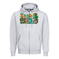 Heather Grey keep it wild Zipper Hoodie - Zillion Design Studio