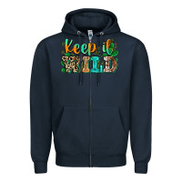 Navy keep it wild Zipper Hoodie - Zillion Design Studio