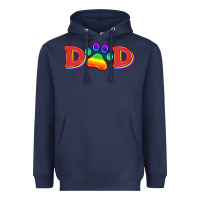 Navy lgbtq dad and paw Heavyweight Hoodie - HRA Design Shop