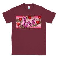 Burgundy Valentine's Day Love Balloon Heart Balloons Classic Tee - RanaPortraitStore