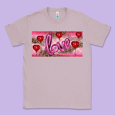 Classic Tee Valentine's Day Love Balloon Heart Balloons