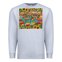 Heather Grey teacher vibes Premium Sweatshirt - JahusDesignShop