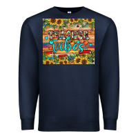 Navy teacher vibes Premium Sweatshirt - JahusDesignShop