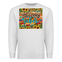 Oatmeal Heather teacher vibes Premium Sweatshirt - JahusDesignShop