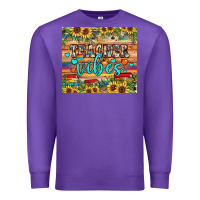 Purple teacher vibes Premium Sweatshirt - JahusDesignShop