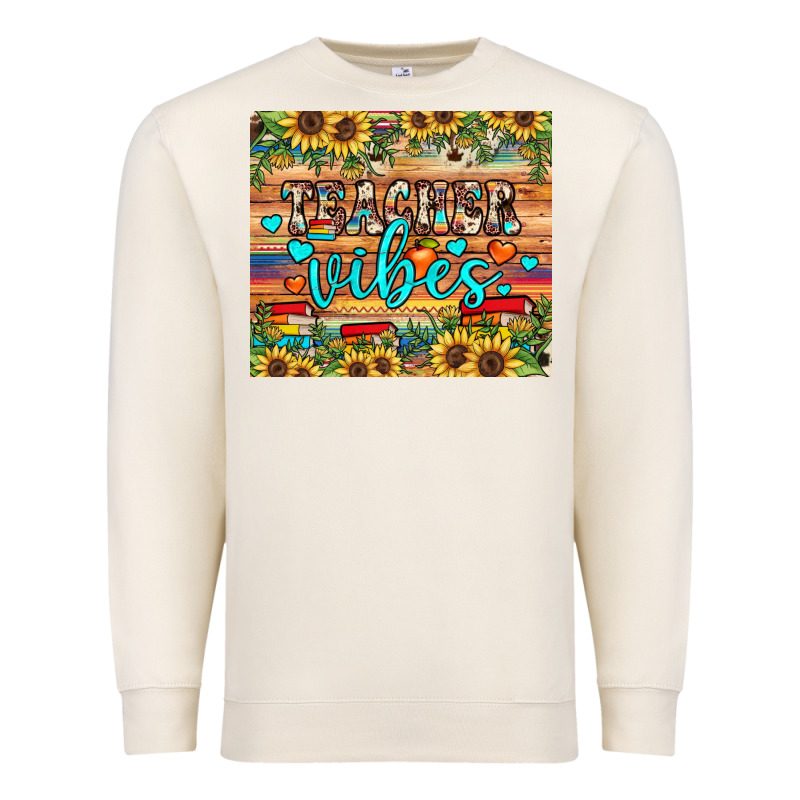 Teacher Vibes Premium Sweatshirt by JahusDesignShop | Teevron
