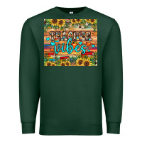 Sports Green teacher vibes Premium Sweatshirt - JahusDesignShop