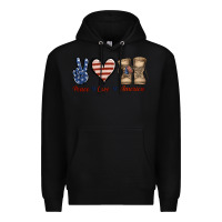 Black Peace Love America Premium Hoodie - Jasminsmagicworld