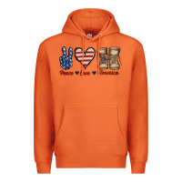 Carrot Peace Love America Premium Hoodie - Jasminsmagicworld