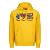 Lemon Peace Love America Premium Hoodie - Jasminsmagicworld