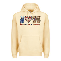 Pina Colada Peace Love America Premium Hoodie - Jasminsmagicworld
