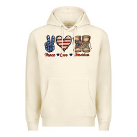 Sandshell Peace Love America Premium Hoodie - Jasminsmagicworld
